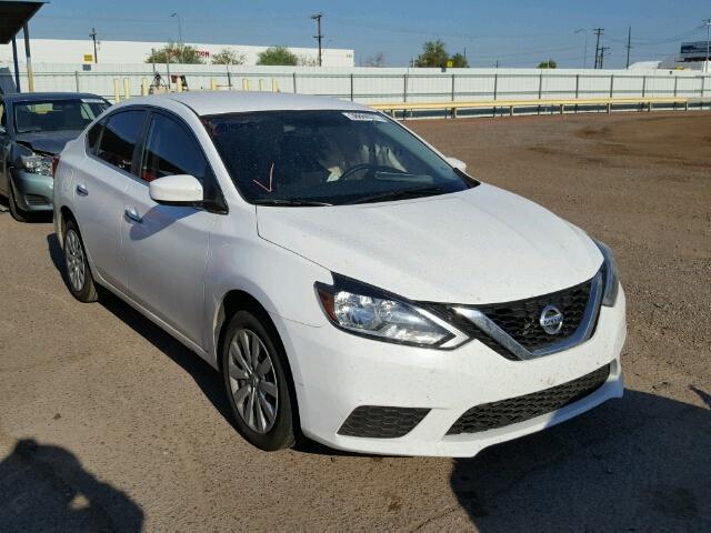 3N1AB7AP6HY271507 - 2017 NISSAN SENTRA S WHITE photo 1