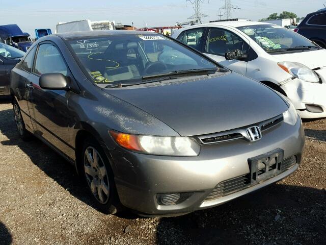 2HGFG12687H551314 - 2007 HONDA CIVIC LX GRAY photo 1