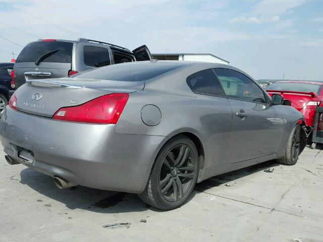 JNKCV64E38M115993 - 2008 INFINITI G37 BASE SILVER photo 4