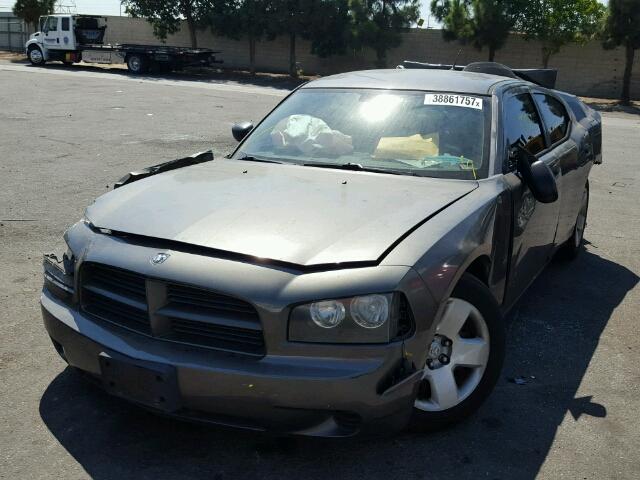 2B3LA43R78H213497 - 2008 DODGE CHARGER CHARCOAL photo 2