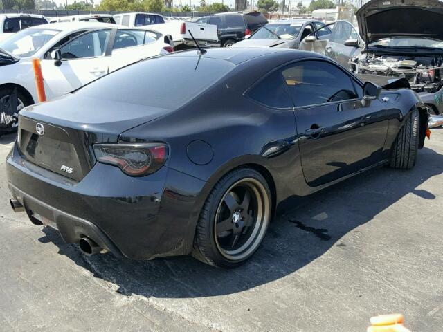 JF1ZNAA17E9704226 - 2014 TOYOTA SCION FR-S BLACK photo 4