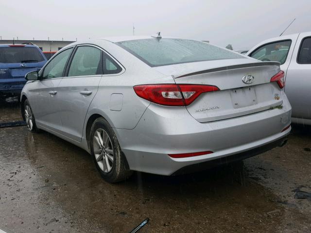 5NPE24AA9FH130921 - 2015 HYUNDAI SONATA ECO SILVER photo 3