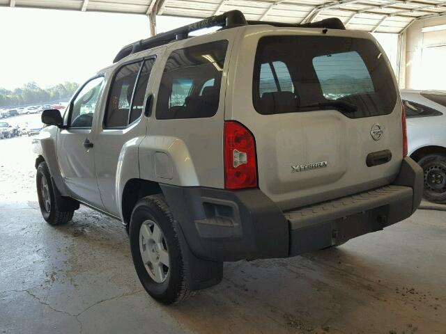 5N1AN08WX5C600945 - 2005 NISSAN XTERRA SILVER photo 3