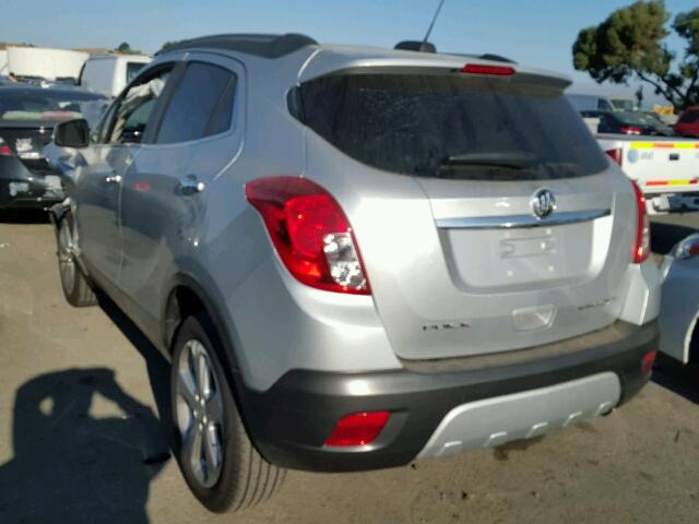 KL4CJASBXGB614044 - 2016 BUICK ENCORE SILVER photo 3