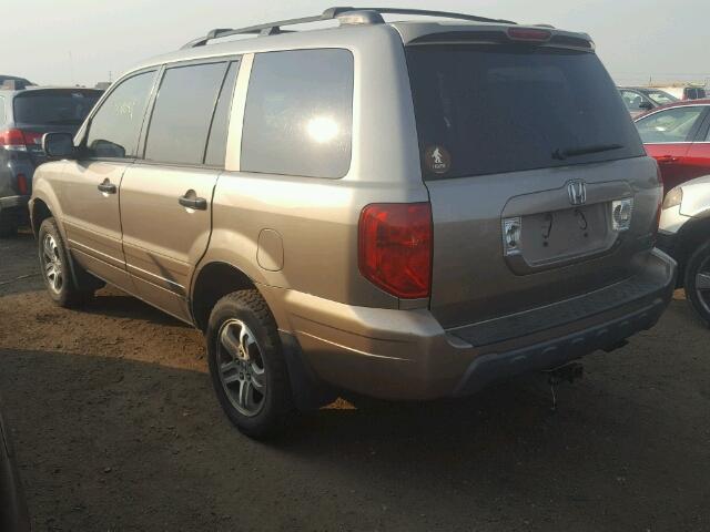 2HKYF186X3H610382 - 2003 HONDA PILOT GOLD photo 3