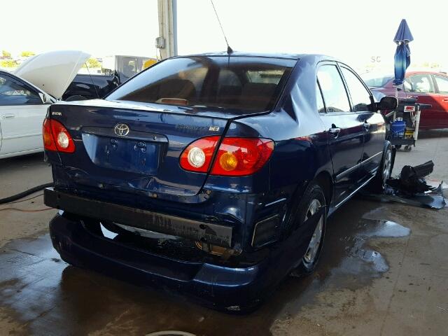 1NXBR32E53Z024599 - 2003 TOYOTA COROLLA CE BLUE photo 4