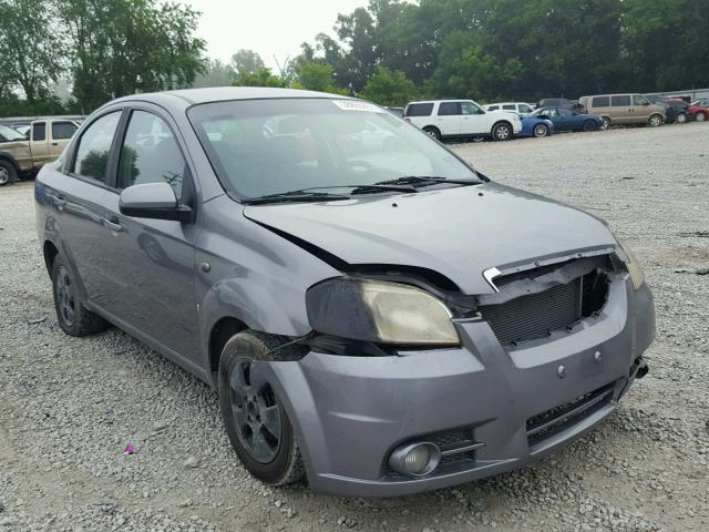 KL1TD56677B100676 - 2007 CHEVROLET AVEO BASE Gris photo 1