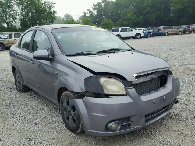 KL1TD56677B100676 - 2007 CHEVROLET AVEO BASE GRAY photo 1