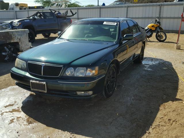 JNKBY31A1YM302328 - 2000 INFINITI Q45 BASE GREEN photo 2