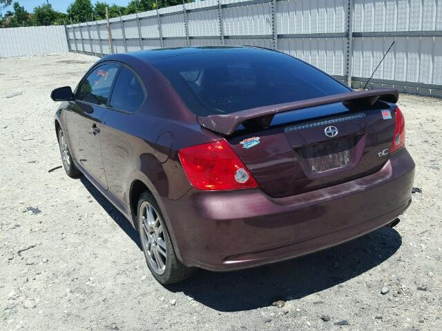 JTKDE177X50030070 - 2005 TOYOTA SCION TC 栗色 照片 3