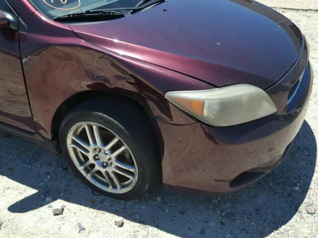 JTKDE177X50030070 - 2005 TOYOTA SCION TC 栗色 照片 9