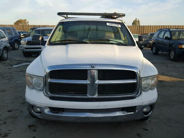 3D7KA28D53G797103 - 2003 DODGE RAM 2500 S WHITE photo 9