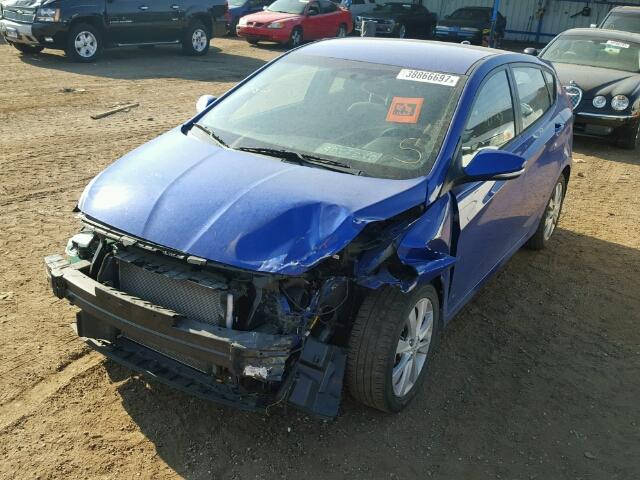 KMHCU5AE4EU184153 - 2014 HYUNDAI ACCENT GLS BLUE photo 2