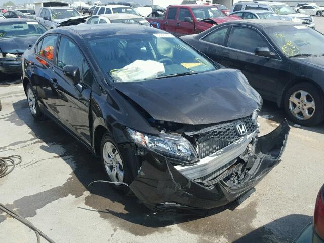 2HGFB2F54EH554326 - 2014 HONDA CIVIC BLACK photo 1