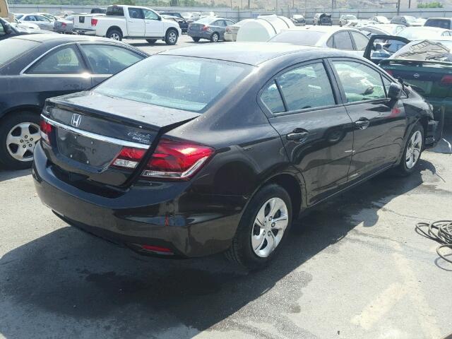 2HGFB2F54EH554326 - 2014 HONDA CIVIC BLACK photo 4