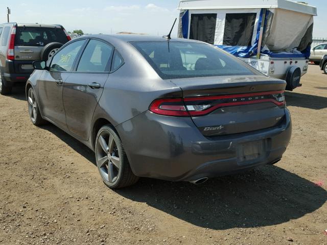 1C3CDFEB1GD539376 - 2016 DODGE DART GT CHARCOAL photo 3