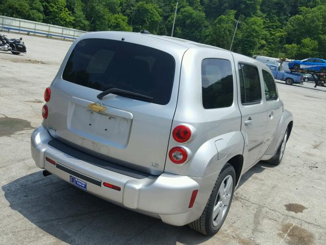 3GNDA13D68S574102 - 2008 CHEVROLET HHR LS ვერცხლისფერი ფოტო 4