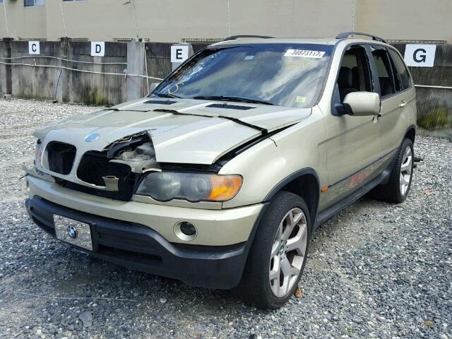 5UXFA53592LP48791 - 2002 BMW X5 3.0I BEIGE photo 2