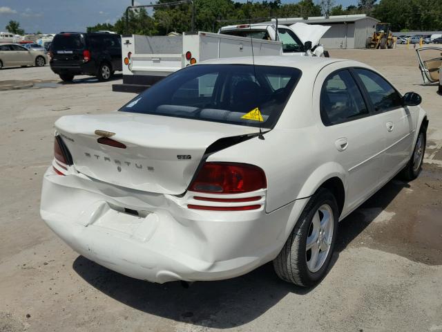 1B3EL46X65N520224 - 2005 DODGE STRATUS SX WHITE photo 4