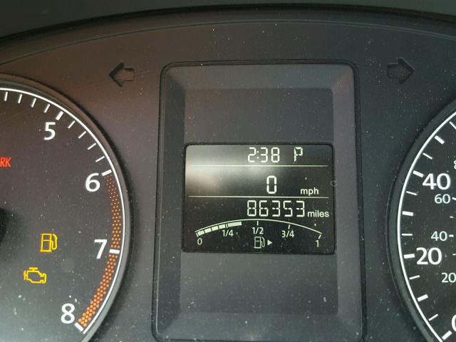 3VW2K7AJ4DM309568 - 2013 VOLKSWAGEN JETTA BASE Արծաթագույն լուսանկար 8