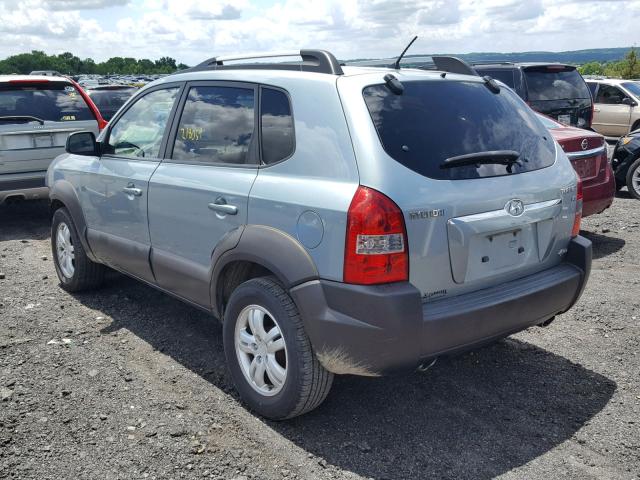 KM8JN72D47U575750 - 2007 HYUNDAI TUCSON SE BLUE photo 3