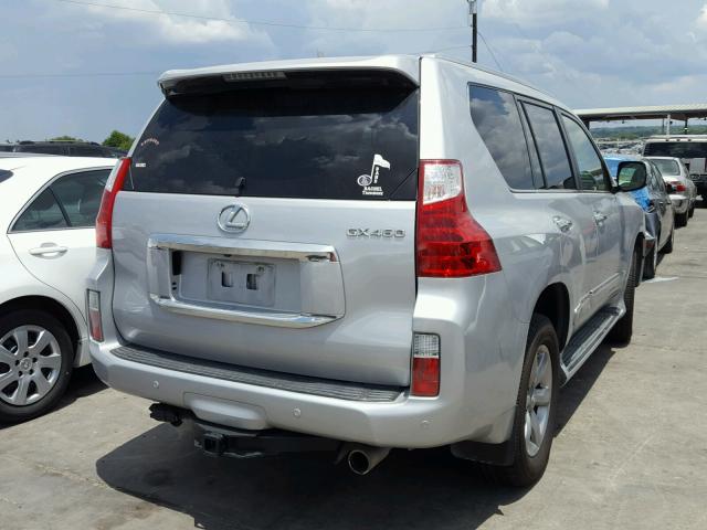 JTJJM7FX7C5045334 - 2012 LEXUS GX PREMIUM SILVER photo 4