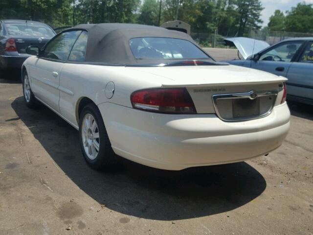 1C3EL75R14N412552 - 2004 CHRYSLER SEBRING GT WHITE photo 3