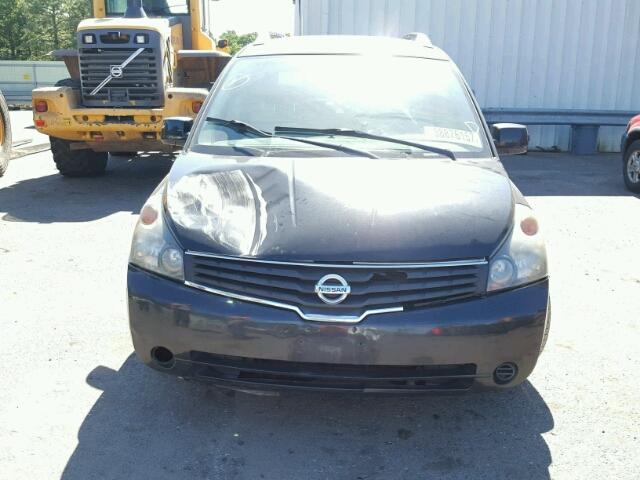 5N1BV28U97N112432 - 2007 NISSAN QUEST S BLACK photo 9