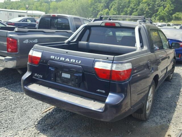 4S4BT62CX57105584 - 2005 SUBARU BAJA SPORT BLUE photo 4