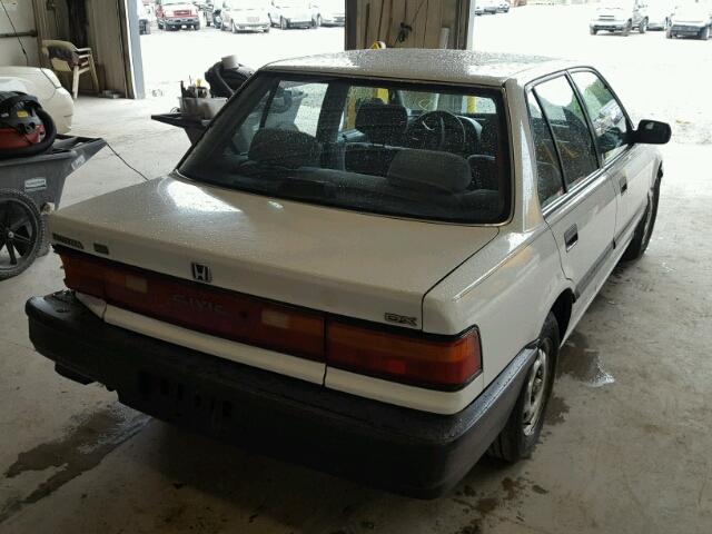 1HGED354XML027722 - 1991 HONDA CIVIC DX WHITE photo 4