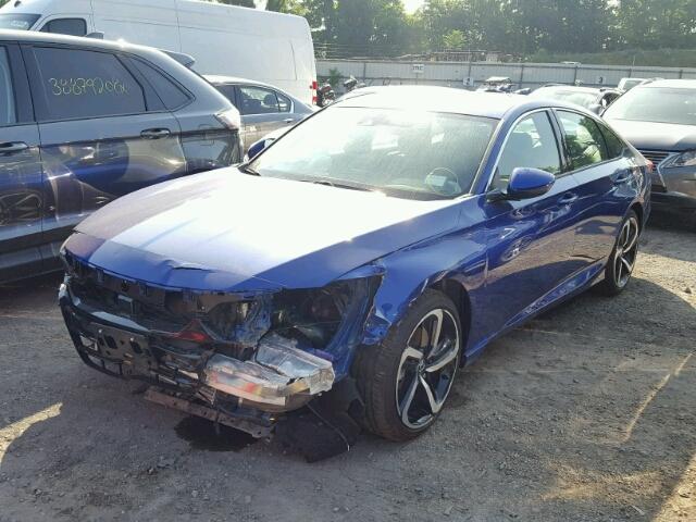 1HGCV2F37JA007102 - 2018 HONDA ACCORD SPO 蓝色 照片 2