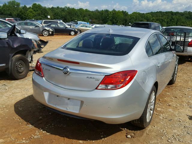 W04GS5EC5B1025654 - 2011 BUICK REGAL CXL SILVER photo 4