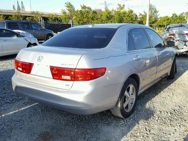 1HGCM56855A165234 - 2005 HONDA ACCORD EX SILVER photo 4