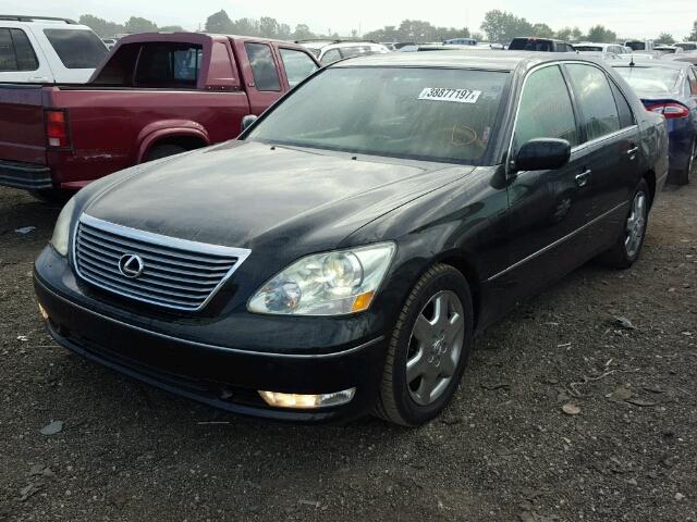 JTHBN36F640139089 - 2004 LEXUS LS 430 BLACK photo 2