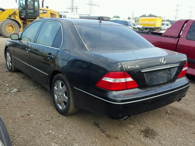 JTHBN36F640139089 - 2004 LEXUS LS 430 BLACK photo 3