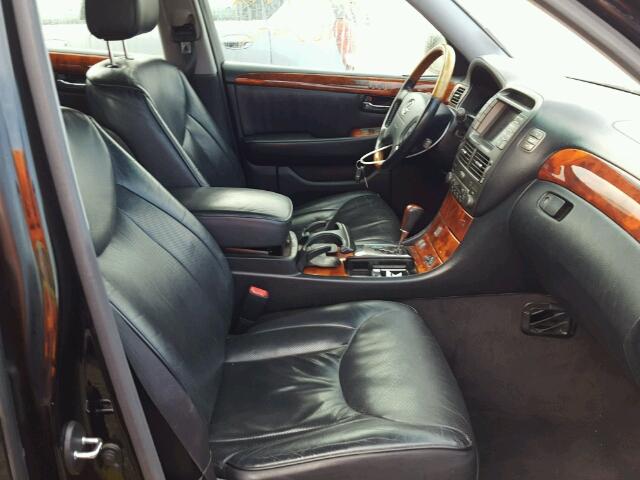 JTHBN36F640139089 - 2004 LEXUS LS 430 BLACK photo 5