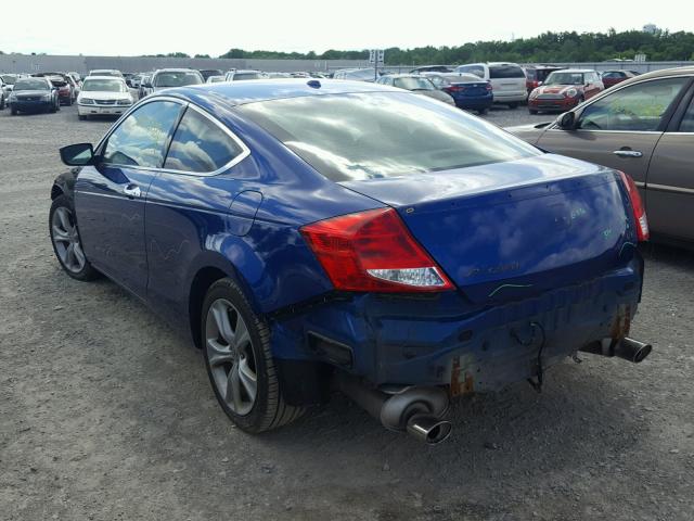 1HGCS2B8XBA002231 - 2011 HONDA ACCORD EXL Blau Foto 3