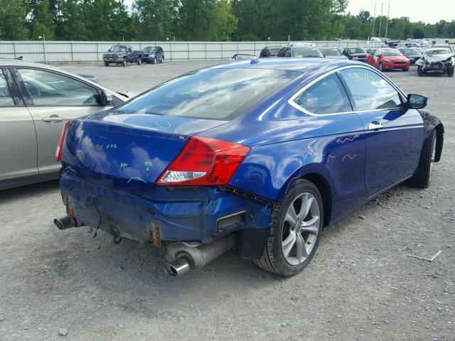 1HGCS2B8XBA002231 - 2011 HONDA ACCORD EXL Blau Foto 4