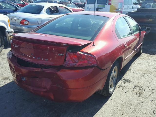 2B3HD56G12H268435 - 2002 DODGE INTREPID E RED photo 4