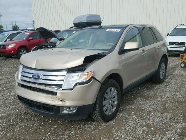 2FMDK49C77BB01640 - 2007 FORD EDGE SEL P BEIGE photo 2