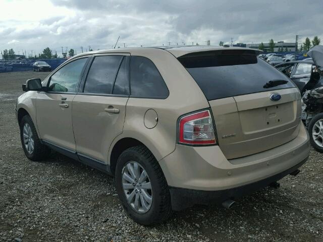 2FMDK49C77BB01640 - 2007 FORD EDGE SEL P BEIGE photo 3