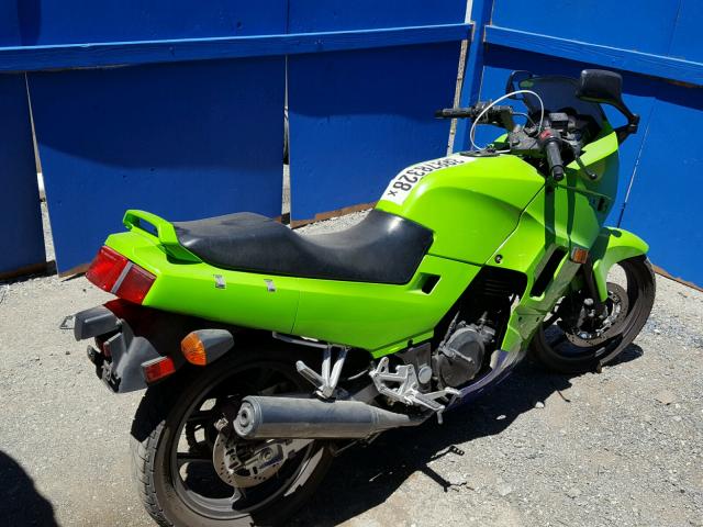 JKAEXMF161A077163 - 2001 KAWASAKI EX250 F GREEN photo 4