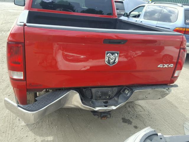 1D7RV1GT2BS504402 - 2011 DODGE RAM 1500 RED photo 9