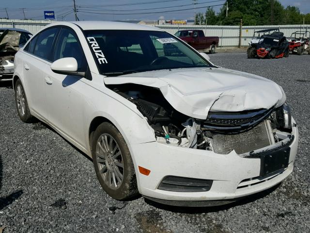 1G1PJ5S94B7263342 - 2011 CHEVROLET CRUZE ECO WHITE photo 1