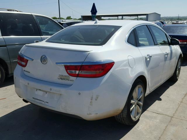 1G4PS5SK5E4162593 - 2014 BUICK VERANO WHITE photo 4