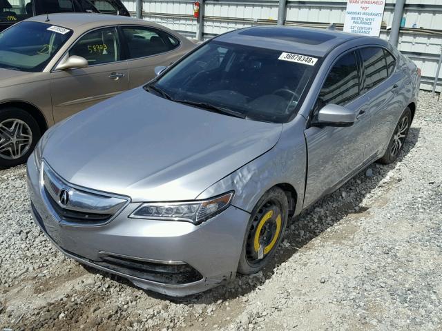 19UUB1F37HA009496 - 2017 ACURA TLX SILVER photo 2