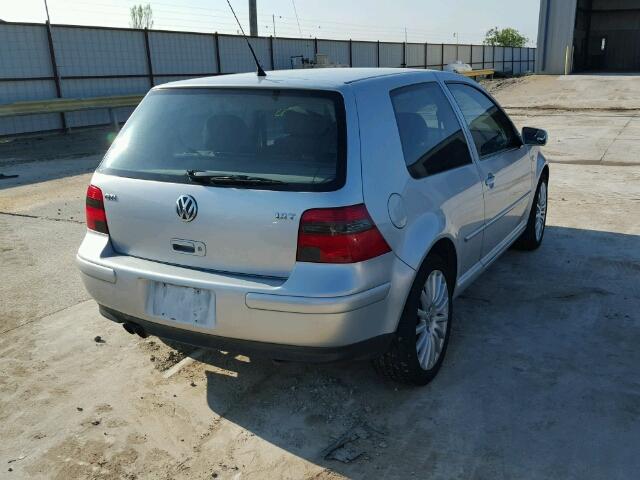 9BWDE61J144000218 - 2004 VOLKSWAGEN GTI SILVER photo 4