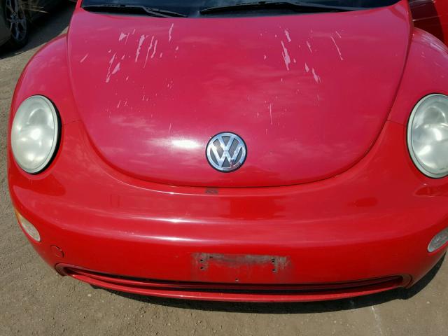 3VWBB21C71M446939 - 2001 VOLKSWAGEN NEW BEETLE წითელი ფოტო 7