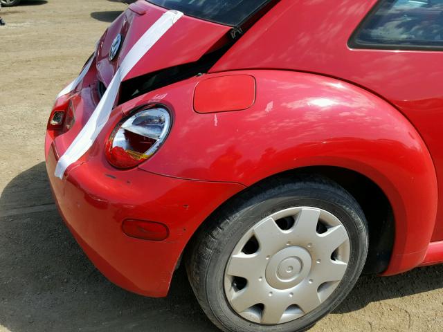 3VWBB21C71M446939 - 2001 VOLKSWAGEN NEW BEETLE წითელი ფოტო 9