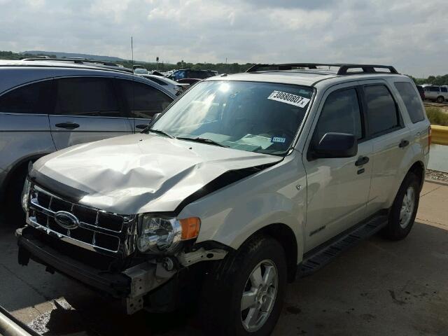 1FMCU031X8KC46121 - 2008 FORD ESCAPE WHITE photo 2